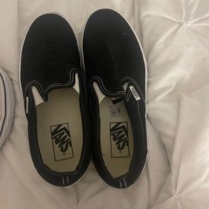 Black slip on vans Women’s size 7.5